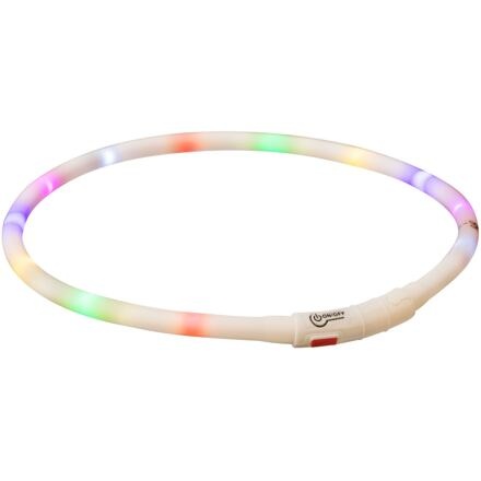 Papírenské zboží - Flash USB svítící silikonový obojek, XS-XL: 70 cm / 10 mm, multicolor