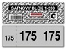 Papírenské zboží - Šatňové bloky 1 - 200 čísel ET295