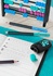 Papírenské zboží - Grafitová ceruzka Jumbo Grip Two Tone, modrá / čierna Faber-Castell 511910