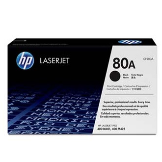 Papírenské zboží - HP originální toner CF280A, black, 2560str., HP 80A, HP LaserJet Pro 400 M425, LJ Pro 400