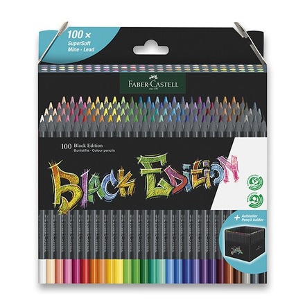 Papírenské zboží - Pastelky Faber-Castell 116411 Black Edition 100 barev