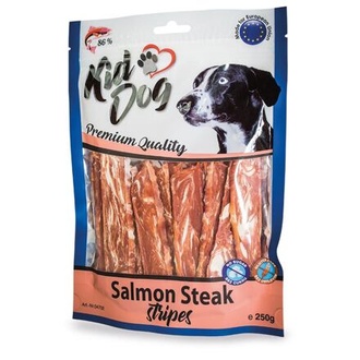 Papírenské zboží - KIDDOG lososový steak v proužku 250 g 