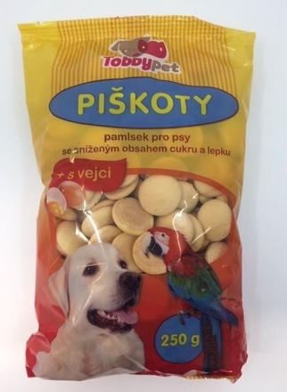 Papírenské zboží - PIŠKOTY pro zvířata 250 g 