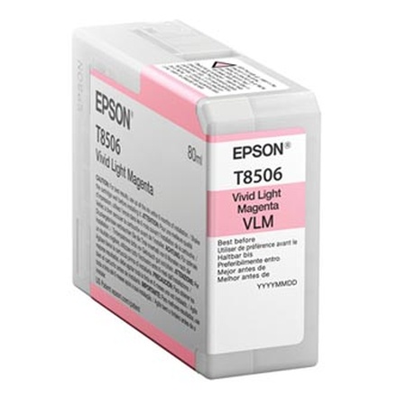 Papírenské zboží - Epson originální ink C13T850600, light magenta, 80ml, Epson SureColor SC-P800