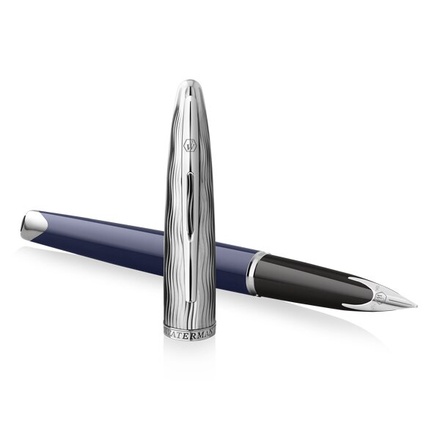 Papírenské zboží - Waterman Carene Made in France DLX Blue CT plnicí pero hrot F