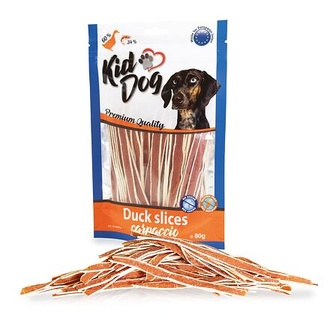 Papírenské zboží - KIDDOG kachní proužky carpaccio 80 g 