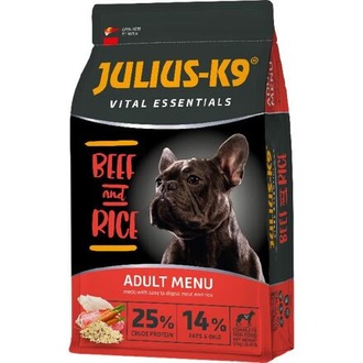 Papírenské zboží - JULIUS K-9 HighPremium ADULT Vital Essentials BEEF&Rice 3 kg