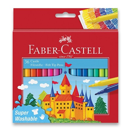 Papírenské zboží - Dětské fixy Faber-Castell Castle 36 barev