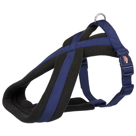 Papírenské zboží - Nylonový postroj PREMIUM podšitý - indigo S:hruď:35-50cm/20mm