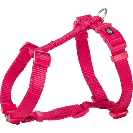 Papírenské zboží - H-postroj PREMIUM, fuchsia M-L:hruď:52-75cm/20mm