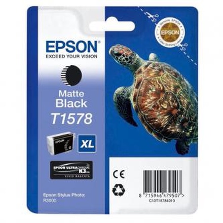 Papírenské zboží - Epson originální ink C13T15784010, matte black, 25,9ml, Epson Stylus Photo R3000