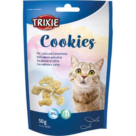 Papírenské zboží - COOKIES s lososem a catnipem 50 g 