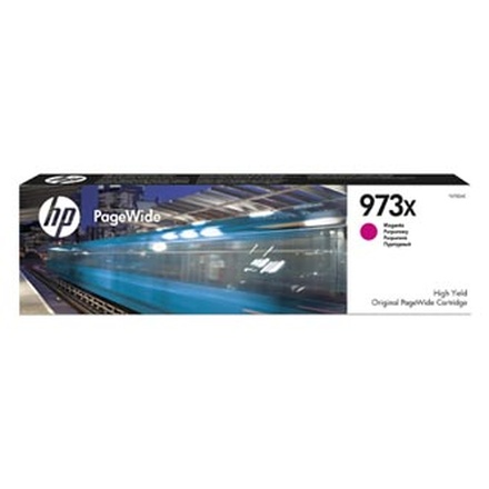 Papírenské zboží - HP originální ink F6T82AE, HP 973X, magenta, 7000str., 82ml, HP PageWide Pro 452, Pro 477