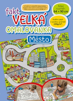 Papírenské zboží - Fakt velká omalovánka - Město